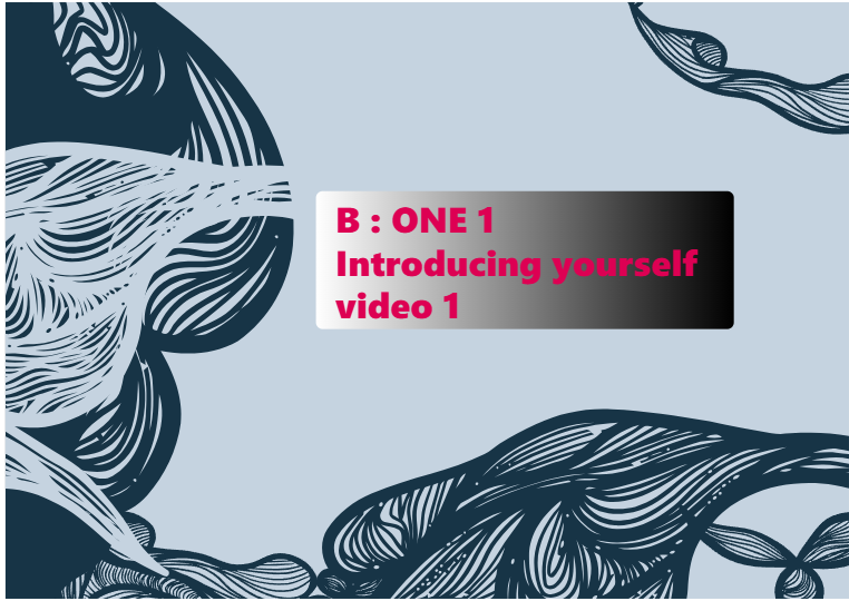 Introducing yourself