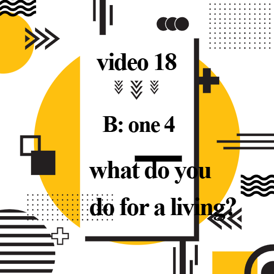 what do you do for a living